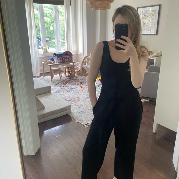 Franc black jumpsuit with pockets size medium - Picture 3 of 5